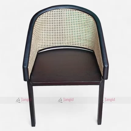High Quality Antique Black Color Rattan Armrest Louis Chair at Wholesale Price from Furniture Manufacturer & Supplier in Jodhpur, India.
