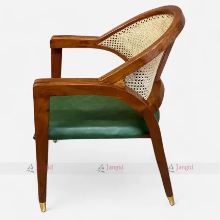 Creative Solid Wooden Rattan Cane Café Dining Chair from Cafe Restaurant Wooden Chairs Manufacturer & Supplier in Jodhpur, India.