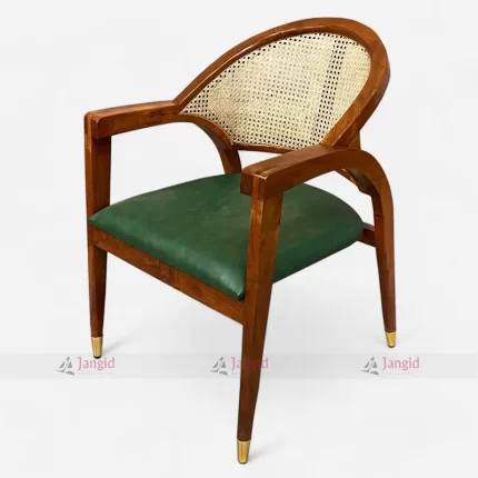 Creative Solid Wooden Rattan Cane Café Dining Chair from Cafe Restaurant Wooden Chairs Manufacturer & Supplier in Jodhpur, India.