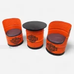 High Quality Harley Davidsons Barrel Cafeteria Table Chairs Set Furniture at Best Price from Leading Cafeteria Furniture Manufacturers & Suppliers in Jodhpur, India.