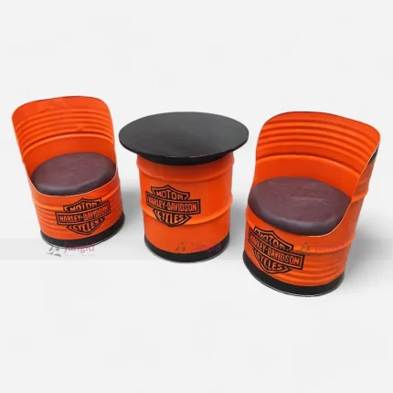 High Quality Harley Davidsons Barrel Cafeteria Table Chairs Set Furniture at Best Price from Leading Cafeteria Furniture Manufacturers & Suppliers in Jodhpur, India.