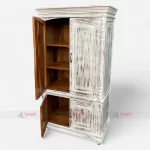 Distress Wooden Almirah Decorative Home Furniture by Furniture Manufacturer & Supplier in India.