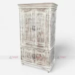 Distress Wooden Almirah Decorative Home Furniture by Furniture Manufacturer & Supplier in India.