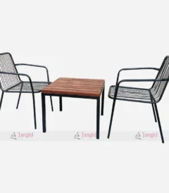 Iron Powder Coated Café Outdoor Table Chair Set by Cafe Outdoor Furniture Manufacturer, supplier, wholesaler & exporter in jodhpur, india.
