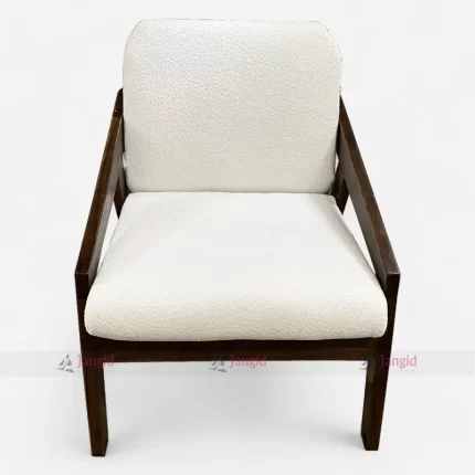 Indian Classic Hotel Room Rest Chairs With White Fabric crafted by Hotel room chairs manufacturer & supplier in India.