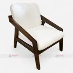 Indian Classic Hotel Room Rest Chairs With White Fabric crafted by Hotel room chairs manufacturer & supplier in India.