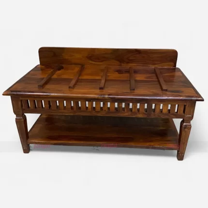 Indian Sheesham Wood Hotel Luggage Rack by Hotel
