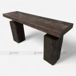 Railway Sleeper Old Wood Vintage Console Cum Writing Table