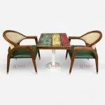 High Quality Luxury Leisure Custom Restaurant Coffee Shop Dining Table Chair Set Furniture at Best Price from Furniture Manufacturer & Supplier in Jodhpur, India.