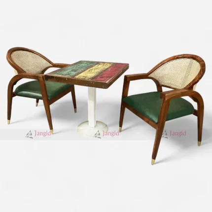 High Quality Luxury Leisure Custom Restaurant Coffee Shop Dining Table Chair Set Furniture at Best Price from Furniture Manufacturer & Supplier in Jodhpur, India.