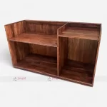 Multipurpose Wooden Luggage Rack With Mini Fridge Shelf built by hotel resort furniture manufacturer & supplier in India.