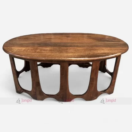Oval Shape Modern Designer Hotel Room Coffee Table crafted by best hotel resort furniture manufacturer & supplier in India.