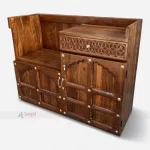 Royal Wooden Hand Carving Café Décor Service Station by care restaurant furniture manufacturer & supplier in India.