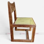 High Quality Scandinavian Teak Wooden Cane Rattan Chair Furniture at Wholesale Rate from Best Cafe Restaurant Furniture Manufacturer & Supplier in Jodhpur, India.