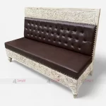 Tufted Upholstery Carved Restaurant Booth Sofa Sitting by cafe restaurant sofa furniture manufacturer & supplier in India.