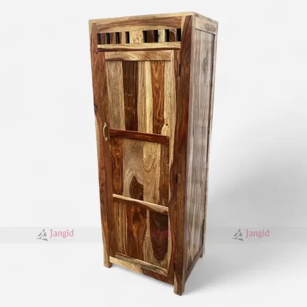 Wooden Almirah With Coat Hanger for Small Space Hotels by hotel resort furniture manufacturer & supplier in India.