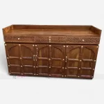 Wooden Decorative Café Restaurant Service Station crafted by furniture manufacturer & supplier in India.