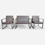 Industrial Iron Frame Hotel Patio Outdoor Sofa Set Furniture