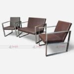 Industrial Iron Frame Hotel Patio Outdoor Sofa Set Furniture