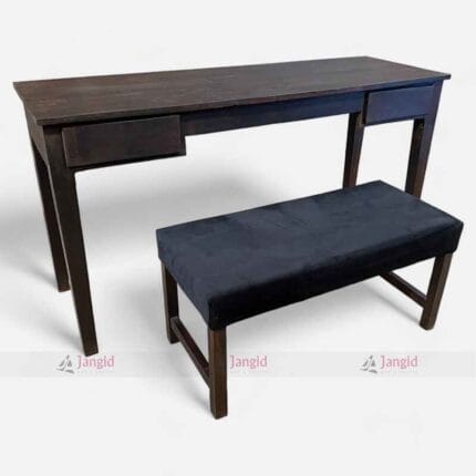 Vintage Wooden Study Table with Bench for Hotel rooms