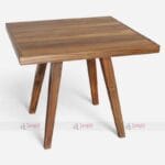 Modern Teak Wood Dining Table for Café and Restaurant