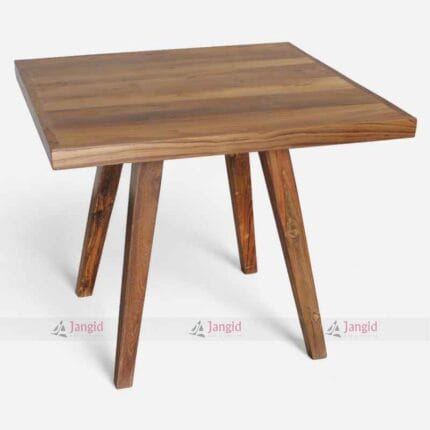 Modern Teak Wood Dining Table for Café and Restaurant