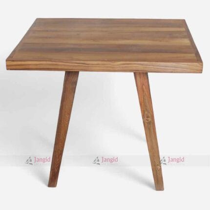 Modern Teak Wood Dining Table for Café and Restaurant