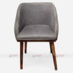 Stylish Indian Café and Bistro Chair with Wooden Legs