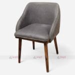 Stylish Indian Café and Bistro Chair with Wooden Legs