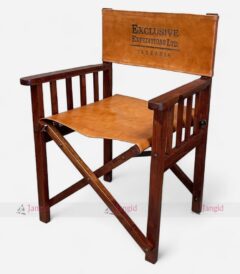 Luxurious Wood Directors Folding Chair - Jangid Art & Crafts