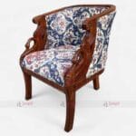 Luxury Traditional Curved Wood Sofa for Hotel Rooms