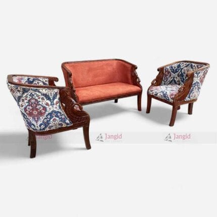 Victorian Style Carved Mahogany Hotel & Living Room Sofa Set