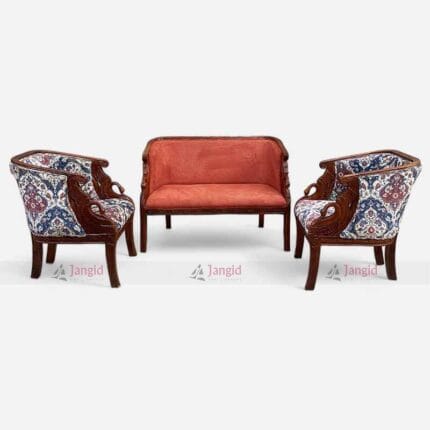 Victorian Style Carved Mahogany Hotel & Living Room Sofa Set
